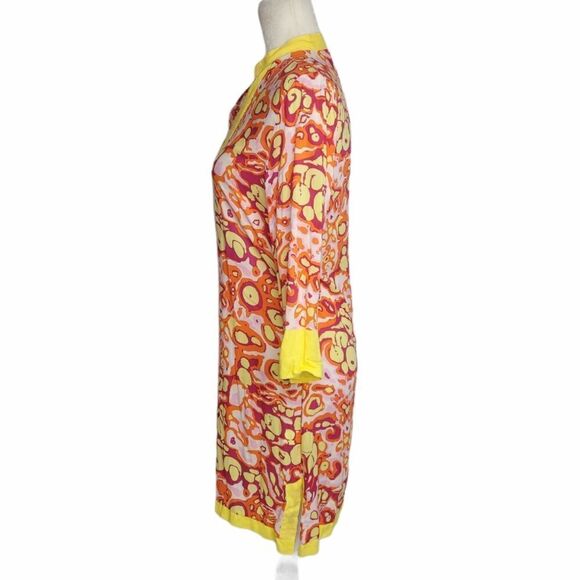 TRACY NEGOSHIAN dress Brandi abstract retro print tunic mini S - Picture 4 of 10